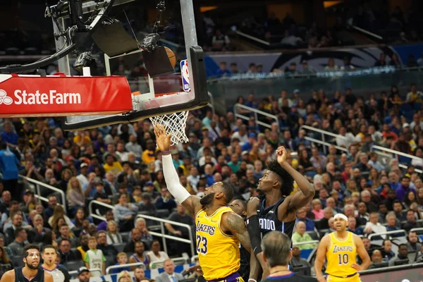 Orlando Magic Acoge Los Angeles Lakers Amway Center Orlando Forida —  Fotos de Stock