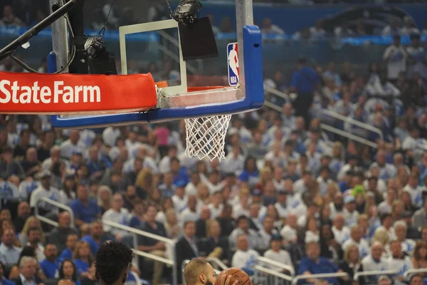 Orlando Magic Hosts Toronto Rapters Nba Playoff Στο Amway Arena — Φωτογραφία Αρχείου