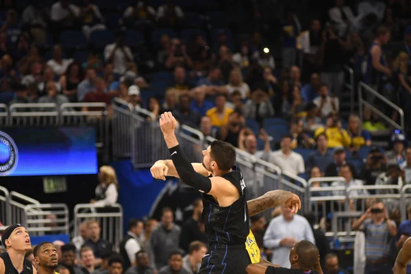 Orlando Magic Φιλοξενεί Τους Golden State Warriors Στο Amway Center — Φωτογραφία Αρχείου