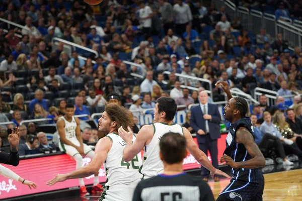 Orlando Magic Hospeda Milwaukee Bucks Amway Center Orlando Flórida Eua — Fotografia de Stock