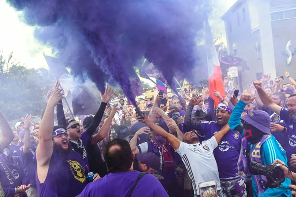 Orlando City Accueille Nyc Stade Exploria Orlando Floride Juillet 2018 — Photo