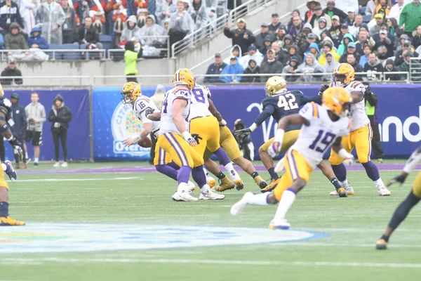 Notre Dame Affronta Lsu Durante Citrus Bowl Camping World Stadium — Foto Stock