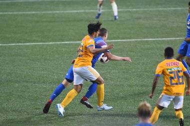 Atlanta United sunucusu Tigres & MLS Homegrown takımları 31 Temmuz 2018 'de Atlanta, Georgia' da düzenlenen MLS All Star haftasında.