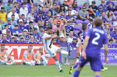 Orlando City 15 Nisan 2017 'de Florida, Orlando' daki Citrus Bowl 'da Los Angeles Galaksisine ev sahipliği yaptı..