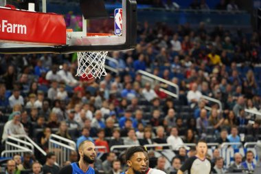 Orlando Magic, 13 Aralık 2019 Cuma günü Orlando, Florida 'daki Amway Center' da Houston Rockets 'a ev sahipliği yapıyor..