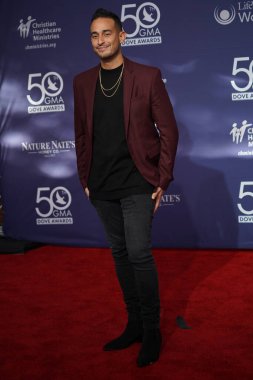 15 Ekim 2019 'da Nashville, Tennessee' deki Linbscome Üniversitesi 'nde verilen 50. GMA Dove Ödülleri sırasında kırmızı halı. 