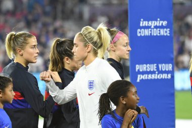 5 Mart 2020 'de Orlando Florida' daki Exploria Stadyumu 'nda düzenlenen 2020 SheBelieves Kupası' nda ABD - İngiltere Karşılaşması 