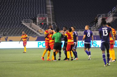 Orlando City SC, 29 Haziran 2016 'da Orlando Florida' daki Kamp Dünyası Stadyumu 'nda Fort Lauderdale Strikers' a ev sahipliği yaptı..