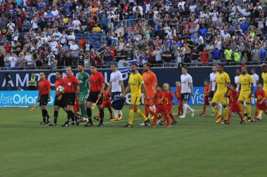 Paris Saint-Germain, Tottenham Hotspur 'a karşı 22 Temmuz 2017' de Orlando Florida 'daki Citrus Bowl' da.  
