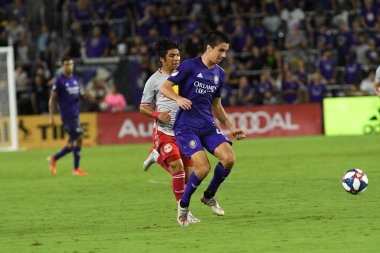 Orlando City 21 Temmuz 2019 tarihinde Florida, Orlando 'da Exploria Stadyumu' nda New York Red Bulls 'a ev sahipliği yaptı..