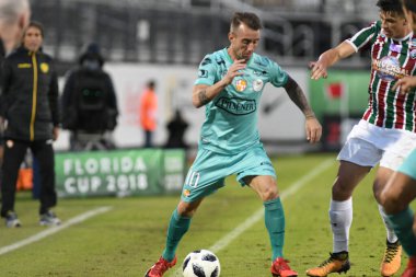 Fluminense, Florida Kupası 'nda 15 Ocak 2018' de Orlando Florida 'da oynanan Spektrum Stadyumu' nda Barcelona SC 'ye karşı..