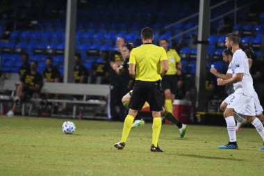 Los Angeles Galaksisi, 14 Temmuz 2020 'de Orlando Florida ABD' deki ESPN Vahşi Spor Dünyası 'nda düzenlenen MLS Sırt Turnuvası sırasında Portland Timbers ile karşı karşıya geldi.