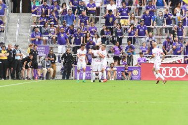 Orlando City, 31 Mart 2018 'de Orlando Florida' daki Exploria Stadyumu 'nda New York Red Bulls' a ev sahipliği yaptı..