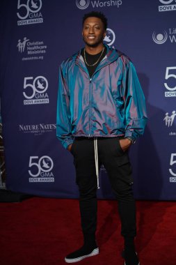 15 Ekim 2019 'da Nashville, Tennessee' deki Linbscome Üniversitesi 'nde verilen 50. GMA Dove Ödülleri sırasında kırmızı halı.