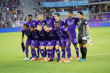 Orlando City 21 Temmuz 2019 tarihinde Florida, Orlando 'da Exploria Stadyumu' nda New York Red Bulls 'a ev sahipliği yaptı..