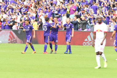 Orlando City, 31 Mart 2018 'de Orlando Florida' daki Exploria Stadyumu 'nda New York Red Bulls' a ev sahipliği yaptı..  