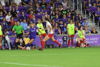 Orland Pride, 25 Ağustos 2018 'de Orlando Florida' daki Exploria Stadyumu 'nda Chicago Red Stars' a ev sahipliği yapıyor..  