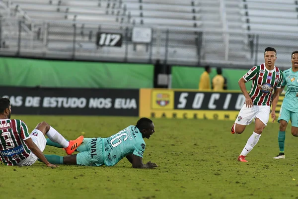 Fluminense Barcelona Durante Copa Florida Spectrum Stadium Enero 2018 Orlando — Foto de Stock