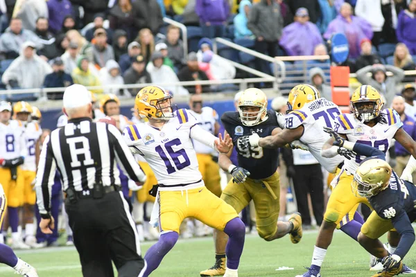 Notre Dame Enfrentará Lsu Durante Citrus Bowl Camping World Stadium —  Fotos de Stock