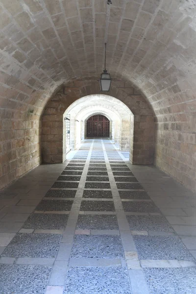 Tunnel Sotto Chiesa Palma Mallorca Spagna — Foto Stock