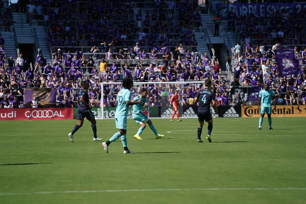 Orlando City Recebe Vancouver Whitecaps Orlando City Stadium Sábado Abril — Fotografia de Stock