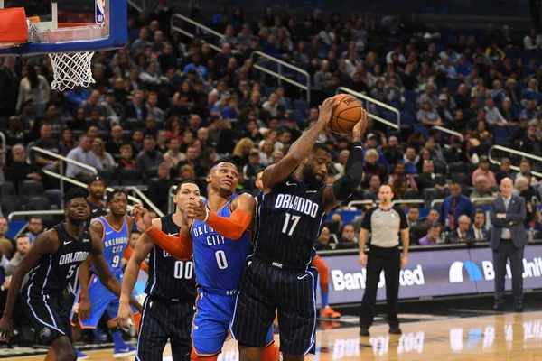 Орландо Мэджик Принимает Oklahomacity Thunder Amway Center Орландо Флорида Января — стоковое фото