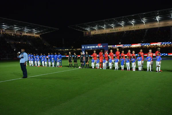 Men National Team Host Ecuador National Team Orlando City Stadium — Stock Photo, Image