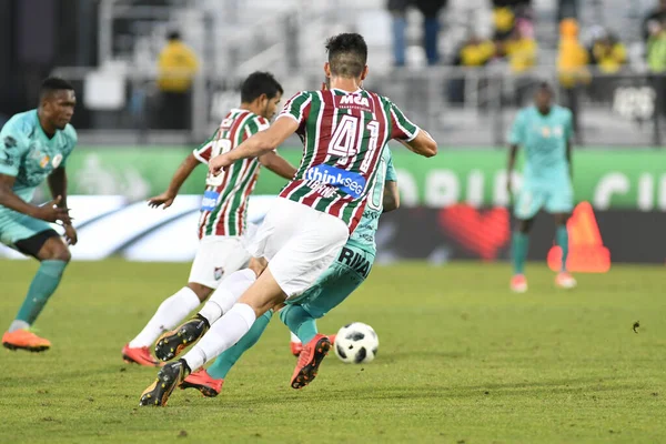 Fluminense Barcelona Durante Copa Flórida Spectrum Stadium Janeiro 2018 Orlando — Fotografia de Stock