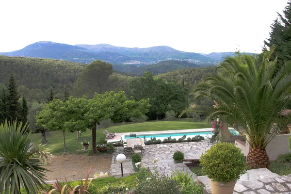 Vacker Pool Hem Cote Azur Frankrike Den Maj 2014 — Stockfoto