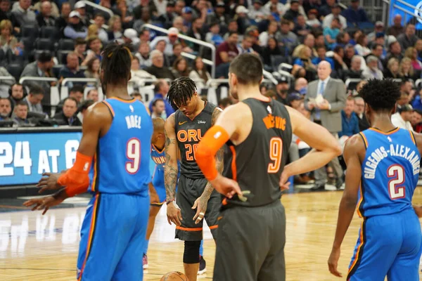 Basket Spel Amway Center Orlando Florida Onsdag Januari 2020 — Stockfoto