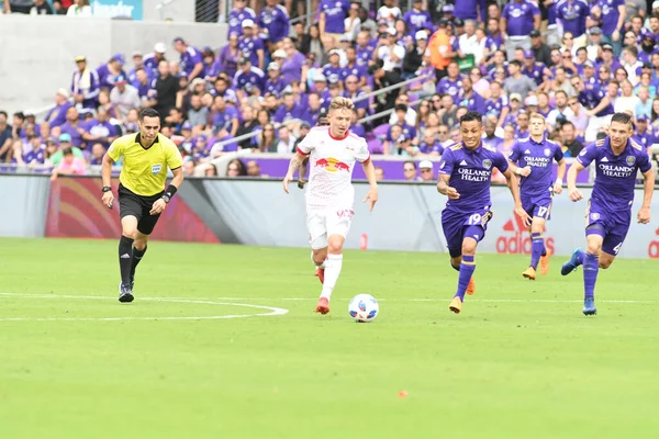 Orlando City Ospita New York Red Bulls All Exploria Stadium — Foto Stock