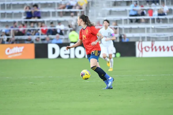 Spanien Gegen Japan Spiel Während Des Shebelieves Cup 2020 Exploria — Stockfoto