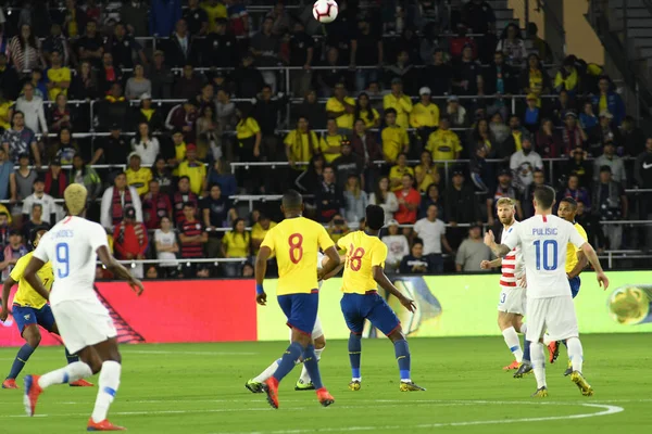 Men National Team Host Ecuador National Team Orlando City Stadium — Stock Photo, Image