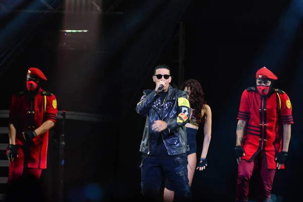 Daddy Yankee Don Omar Koncercie Amway Center Orlando Florydzie Sierpnia — Zdjęcie stockowe