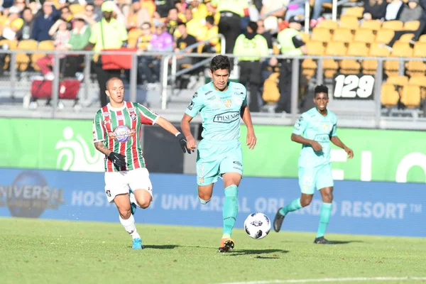 Fluminense Barcelona Время Кубка Флориды Стадионе Spectrum Stadium Января 2018 — стоковое фото