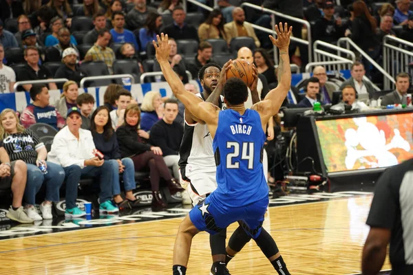 Orlando Magic Φιλοξενεί Clippers Στο Amway Center Στο Ορλάντο Φλόριντα — Φωτογραφία Αρχείου