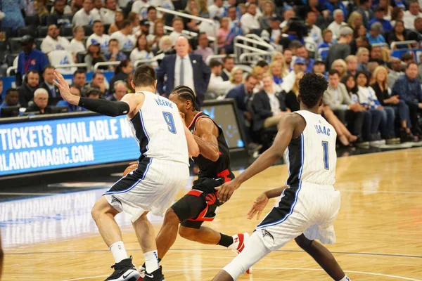 Orlando Magic Hosts Toronto Rapters Nba Playoff Στο Amway Arena — Φωτογραφία Αρχείου