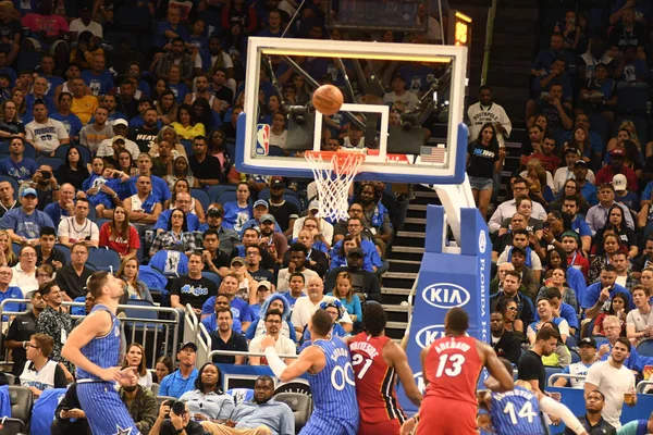 Orlando Magic Hostí Miami Heat Amway Center Orlandu Floridě Října — Stock fotografie