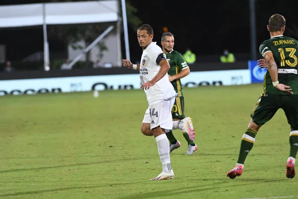 Galaxy Enfrenta Portland Timbers Durante Mls Back Tournament Espn Wild — Fotografia de Stock