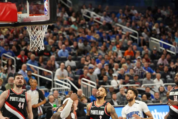 Orlando Magic Ospita Portland Trailblazers All Amway Center Orlando Florida — Foto Stock