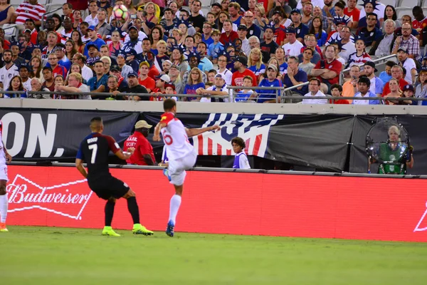 Eua Anfitrião Equipe Futebol Trinidad Tobago Everbank Field Jacksonville Florida — Fotografia de Stock