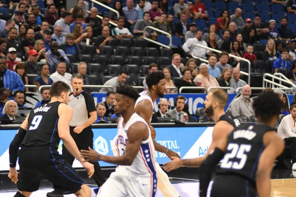 Orlando Magic Host Philadelphia 76Ers Amway Center Στο Ορλάντο Της — Φωτογραφία Αρχείου