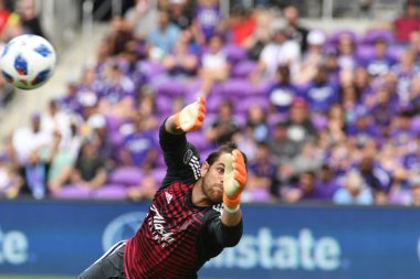 Orlando City 8 Nisan 2018 'de Orlando Florida' daki Exploria Stadyumu 'nda Portland Timbers' a ev sahipliği yaptı..