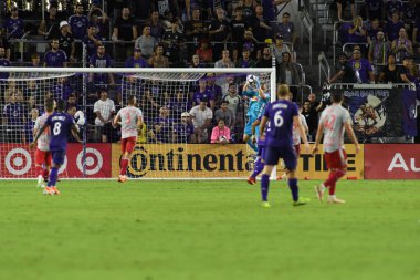Orlando City 21 Temmuz 2019 tarihinde Florida, Orlando 'da Exploria Stadyumu' nda New York Red Bulls 'a ev sahipliği yaptı..