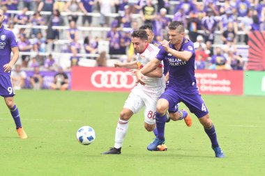 Orlando City, 31 Mart 2018 'de Orlando Florida' daki Exploria Stadyumu 'nda New York Red Bulls' a ev sahipliği yaptı..  
