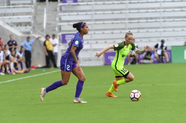 Orlando Pride 21 Temmuz 2018 'de Orlando Florida' daki Exploria Stadyumu 'nda Seattle Reign FC' ye ev sahipliği yapmaktadır. Fotoğraf: Marty Jean-Louis