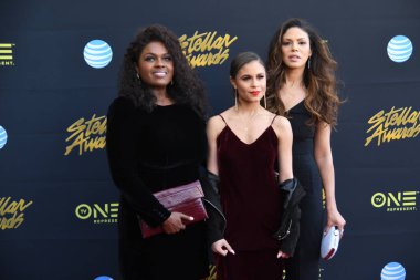 24 Mart 2018 Cumartesi günü Las Vegas 'taki Orleans Resort' ta düzenlenen 33. Yıldız Ödülleri Kırmızı Halı sırasında ünlüler.