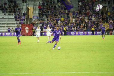 Orlando City SC, 19 Haziran 2019 Çarşamba günü Orlando 'daki Exploria Stadyumu' nda düzenlenen ABD Açık Kupası sırasında New England Devrimi 'ne ev sahipliği yaptı.
