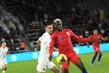 Amerikan Futbol Takımı 15 Kasım 2019 Cuma günü Orlando Florida 'daki Exploria Stadyumu' nda oynanan Concacaf Uluslar Ligi karşılaşmasında Kanada 'ya ev sahipliği yapmaktadır.