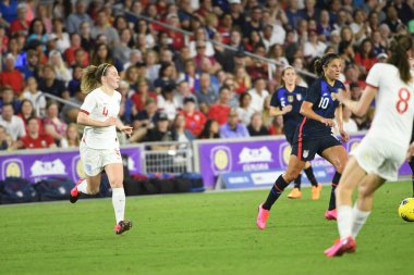 5 Mart 2020 'de Orlando Florida' daki Exploria Stadyumu 'nda düzenlenen 2020 SheBelieves Kupası' nda ABD - İngiltere Karşılaşması 